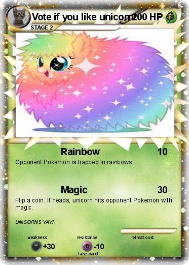 Pokemon Vote if you like unicorn!