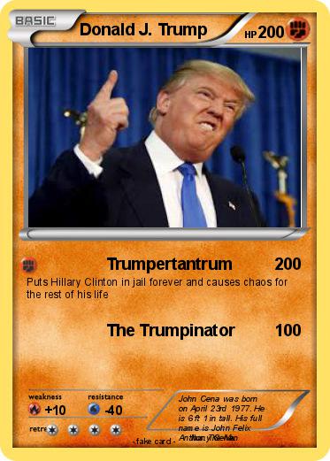 Pokemon Donald J. Trump