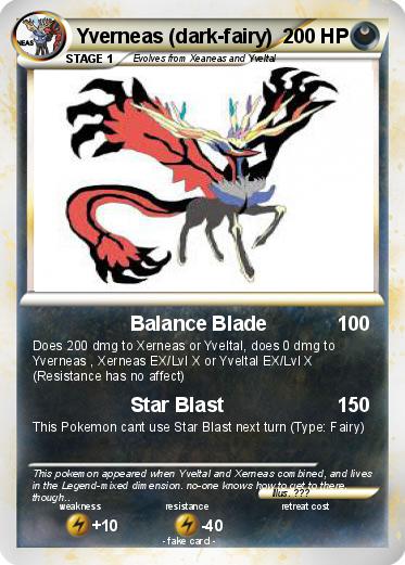 Pokemon Yverneas (dark-fairy)