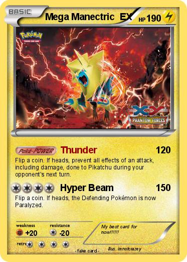 Pokemon Mega Manectric  EX