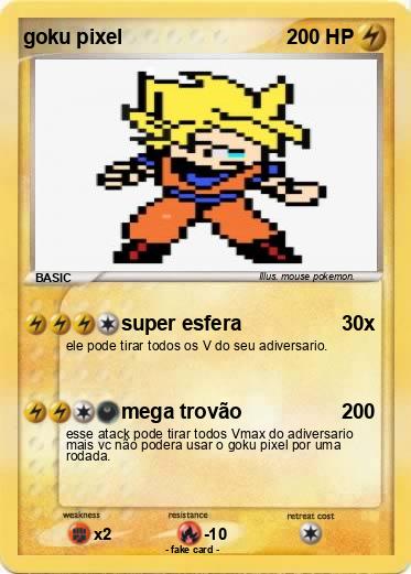 Pokemon goku pixel