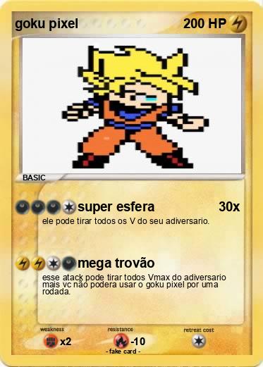 Pokemon goku pixel