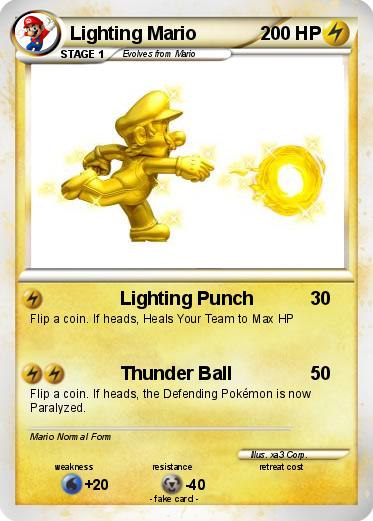 Pokemon Lighting Mario