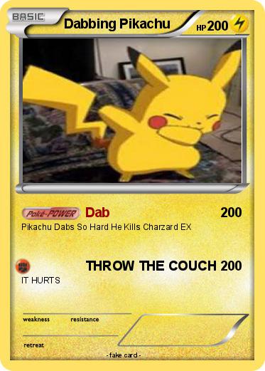 Pokemon Dabbing Pikachu