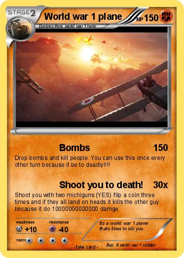 Pokemon World war 1 plane