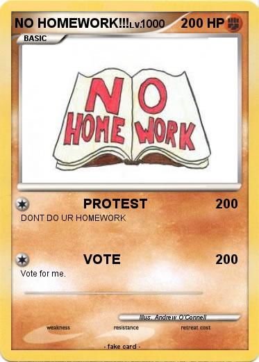 Pokemon NO HOMEWORK!!!