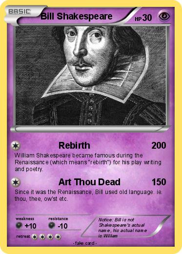 Pokemon Bill Shakespeare