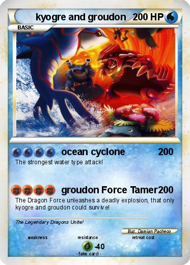 Pokemon kyogre and groudon