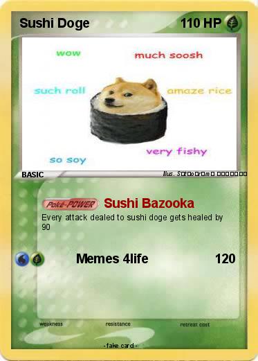 Pokemon Sushi Doge
