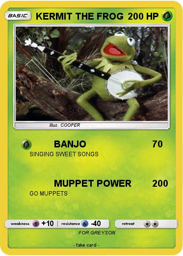 Pokemon KERMIT THE FROG