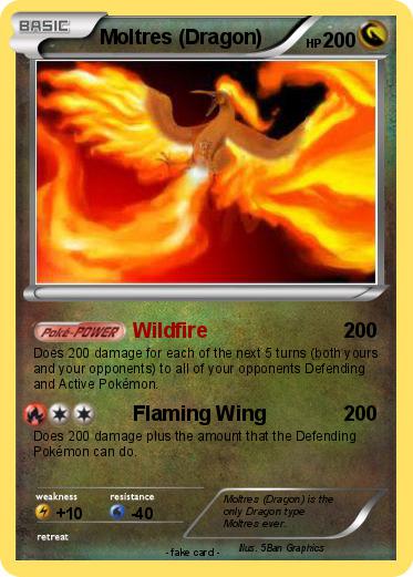 Pokemon Moltres (Dragon)