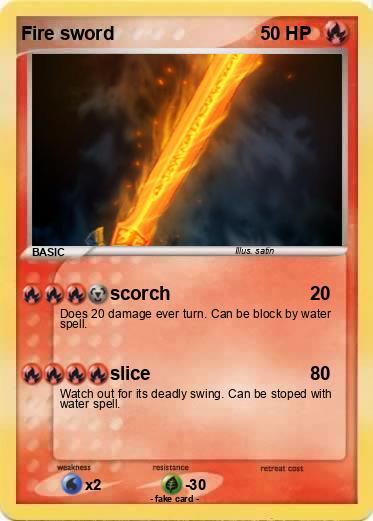 Pokemon Fire sword