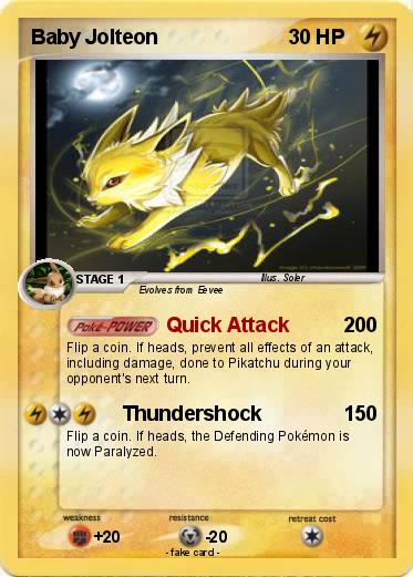 Pokemon Baby Jolteon