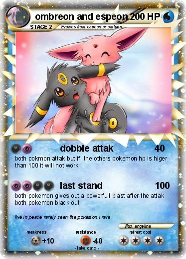 Pokemon ombreon and espeon