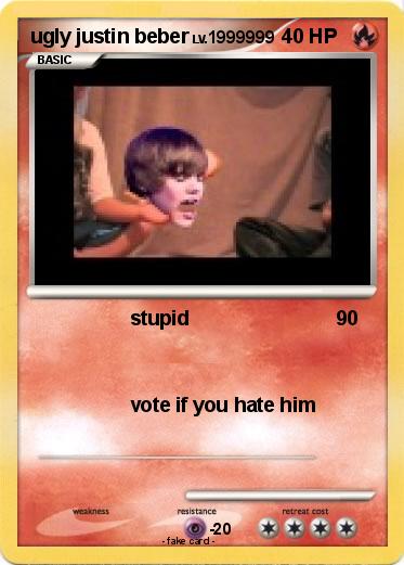 Pokemon ugly justin beber