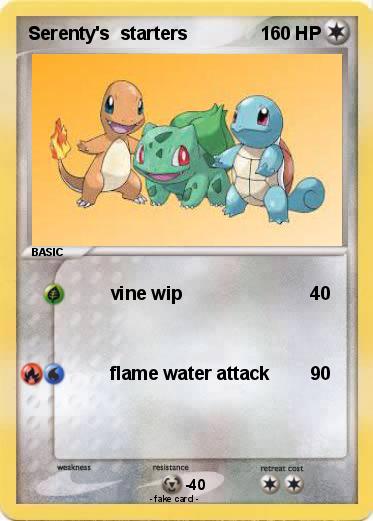 Pokemon Serenty's  starters