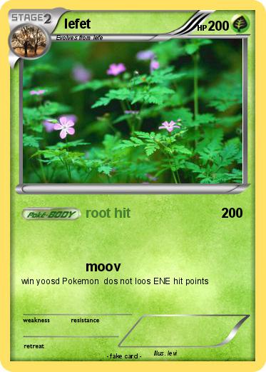 Pokemon lefet