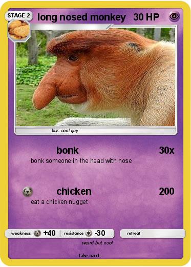 Pokemon long nosed monkey