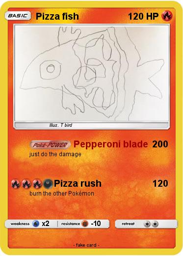 Pokemon Pizza fish