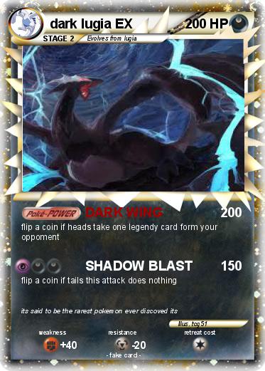 Pokemon dark lugia EX