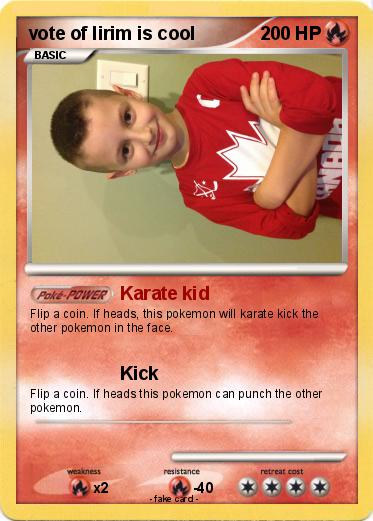 Pokemon vote of lirim is cool