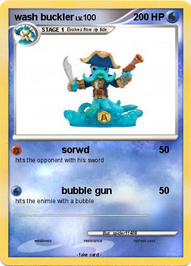 Pokemon wash buckler