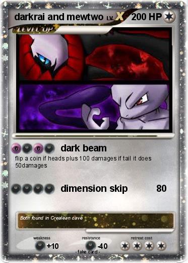Pokemon darkrai and mewtwo