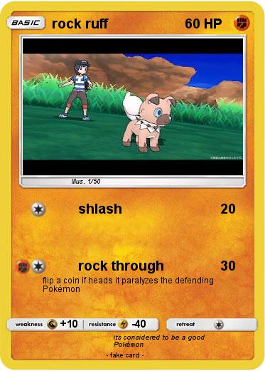 Pokemon rock ruff