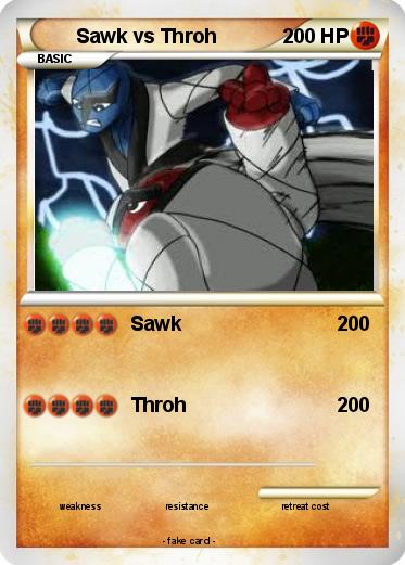 Pokemon Sawk vs Throh