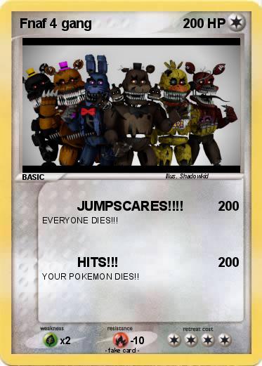 Pokemon Fnaf 4 gang