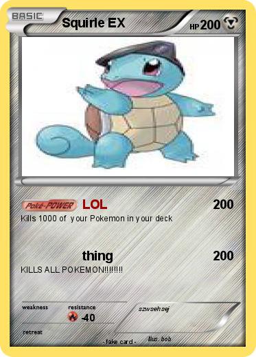 Pokemon Squirle EX
