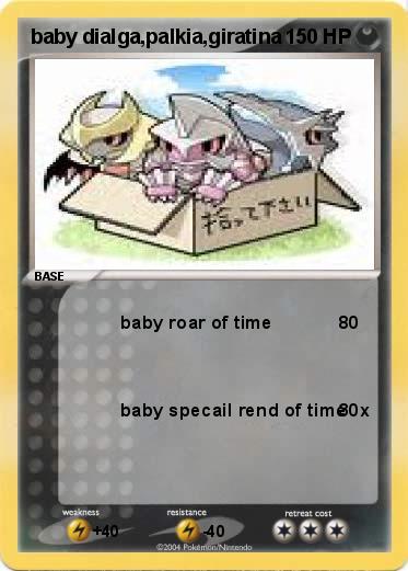 Pokemon baby dialga,palkia,giratina