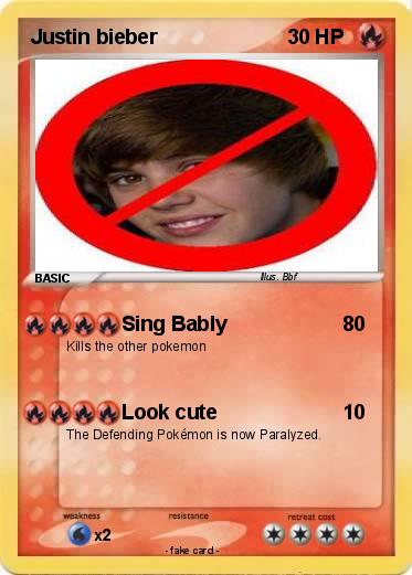 Pokemon Justin bieber