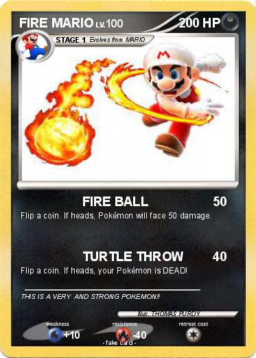 Pokemon FIRE MARIO