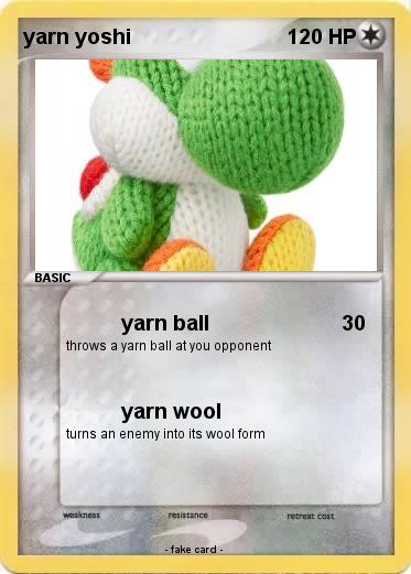Pokemon yarn yoshi