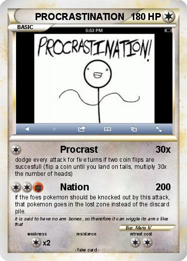 Pokemon PROCRASTINATION