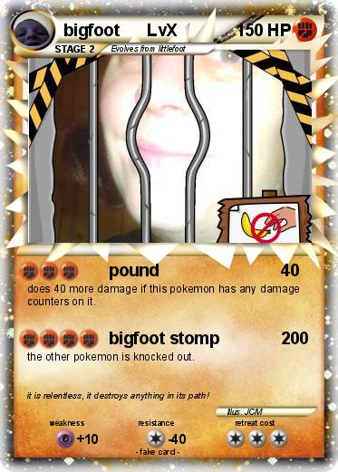 Pokemon bigfoot      LvX