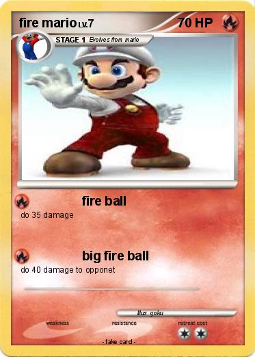 Pokemon fire mario