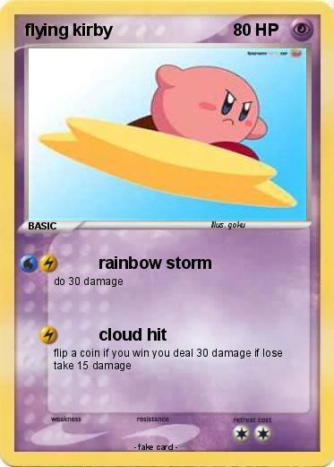 Pokemon flying kirby