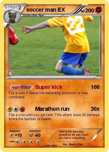 Pokemon soccer man EX