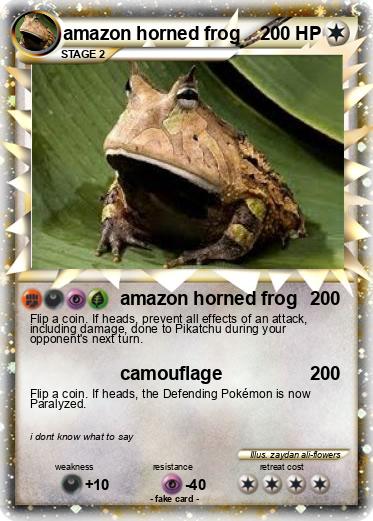 Pokemon amazon horned frog