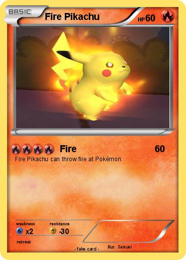 Pokemon Fire Pikachu