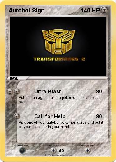 Pokemon Autobot Sign