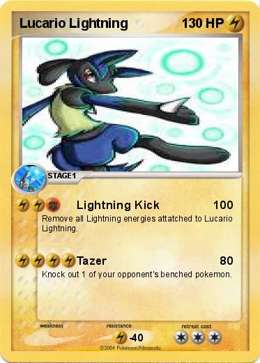 Pokemon Lucario Lightning