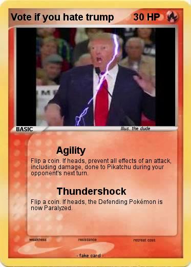Pokemon Vote if you hate trump