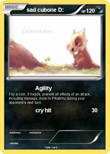 Pokemon sad cubone D: