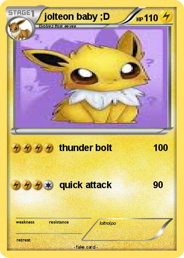 Pokemon jolteon baby ;D