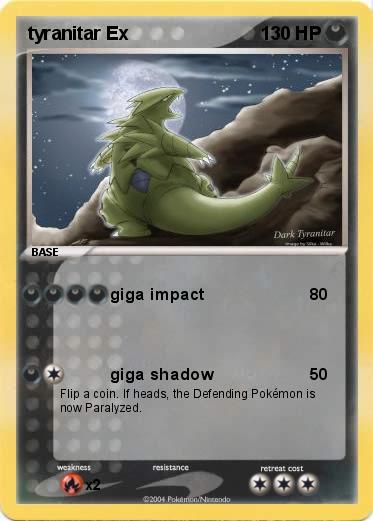 Pokemon tyranitar Ex