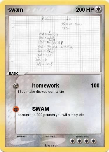 Pokemon swam