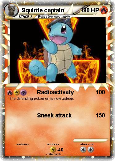 Pokemon Squirtle captain
